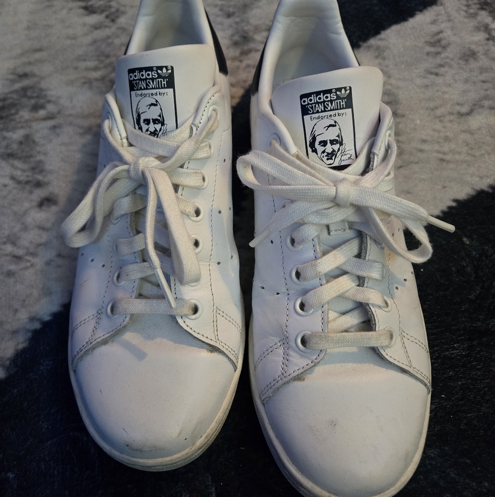 Adidas Stan Smith White Leather Shoes